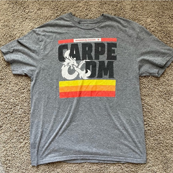 D&D | Bundle of TWO tees | Carpe DM / RUN D&D dungeons dragons shirts XL - Picture 10 of 14